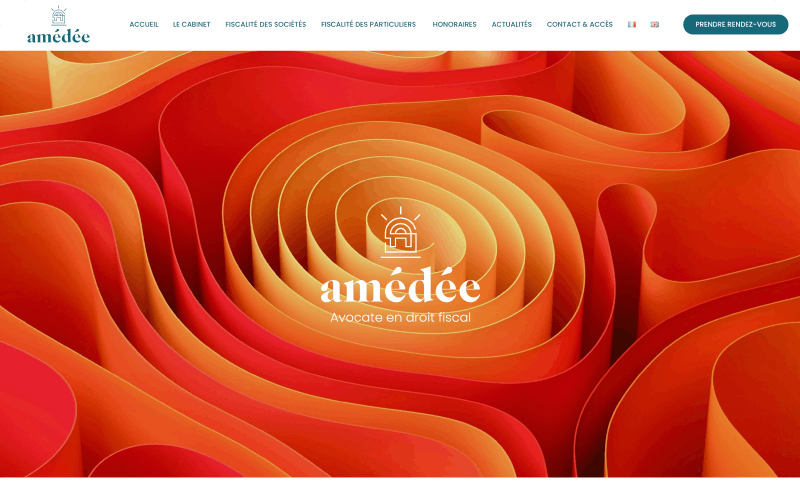 Amédée - Création site internet Avocat - Agence Opale