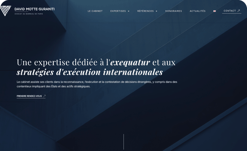 David Motte-Suraniti - Création site internet Avocat - Agence Opale